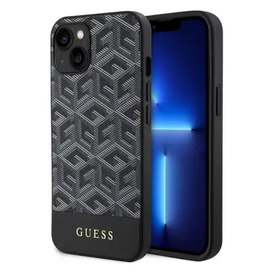 Guess PU G Cube MagSafe Kryt iPhone 15 černý