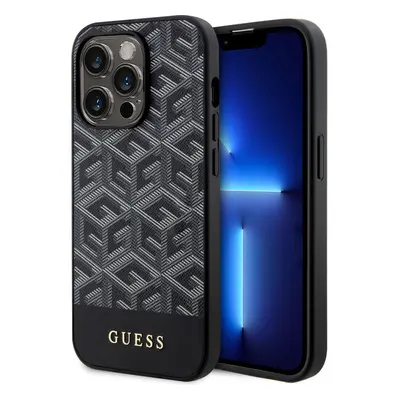 Guess PU G Cube MagSafe kryt iPhone 15 Pro černý