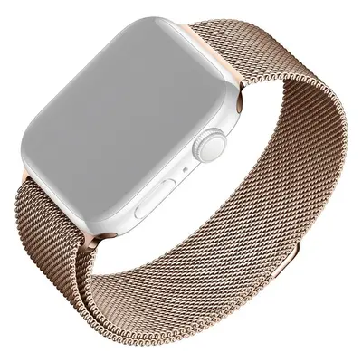 FIXED Mesh Strap síťový nerezový řemínek Apple Watch 38/40/41mm růžově zlatý