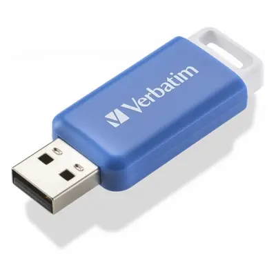 VERBATIM Flash Disk 64GB DataBar USB 2.0 Drive, modrý Modrá