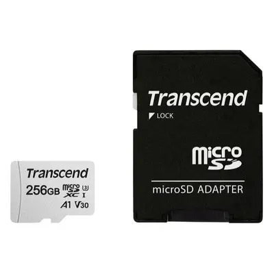 Transcend microSDXC UHS-I U3 256GB TS256GUSD300S-A Stříbrná