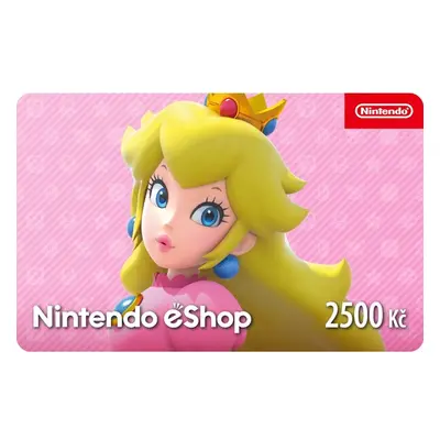 Karta na e-shop Nintendo 2500 CZK