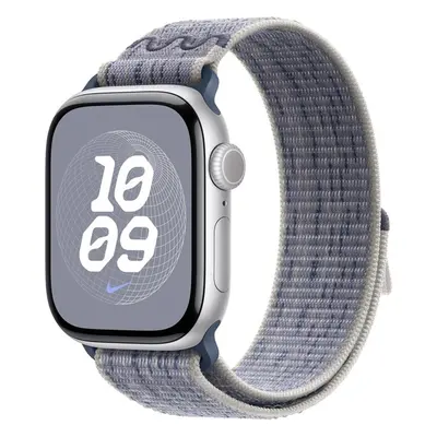 Apple Watch 41/40/38mm šedo-modrý provlékací sportovní řemínek Nike Šedomodrá