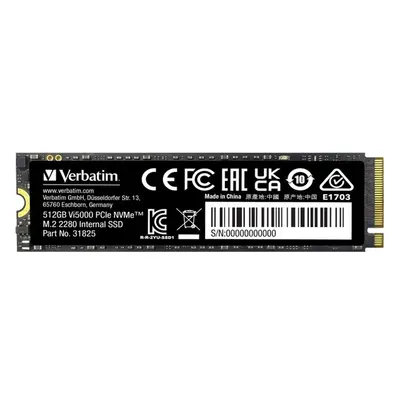 VERBATIM SSD Vi5000 Internal PCIe NVMe M.2 SSD 512GB