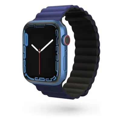 Epico Watch Strap Magnetic pro Apple Watch 38/40/41 mm černá/modrá Modrá