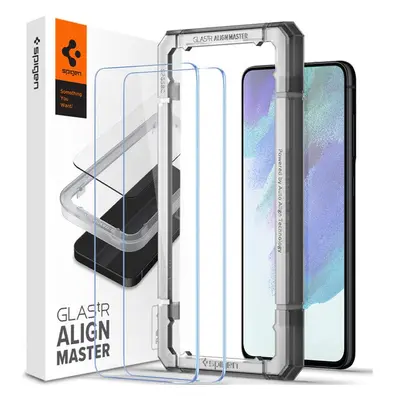 Spigen Glas tR AlignMaster 2 Pack tvrzené sklo Samsung Galaxy S21 FE 5G