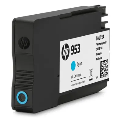 HP 953 Cyan Original Ink Cartridge Azurová