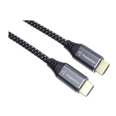 PremiumCord ULTRA HDMI 2.1 High Speed + Ethernet kabel 8K@60Hz,zlacené 1,5m