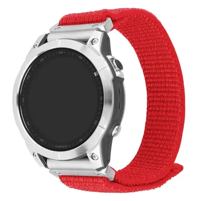 FIXED Nylon Sporty Strap řemínek pro Garmin QuickFit (26mm) červený