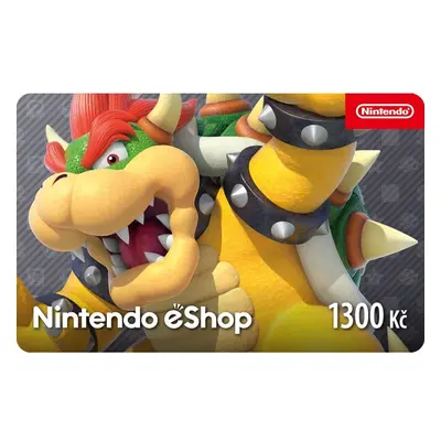 Karta na e-shop Nintendo 1300 CZK