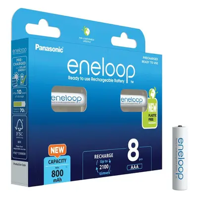 Panasonic Eneloop AAA 8ks 4MCCE/8BE Bílá