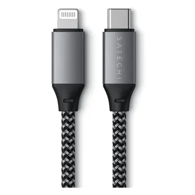 Satechi USB-C to Lightning kabel 25cm vesmírně šedý Vesmírně šedá