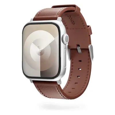 Epico Watch kožený řemínek pro Apple Watch 42/44/45/49mm hnědý Hnědá