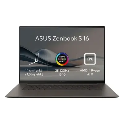 ASUS Zenbook S 16 OLED UM5606WA-OLED218X Šedá