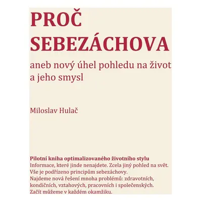 Proč sebezáchova