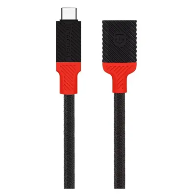 Tactical Pin4Fun kabel USB-C/Lightning (10cm) černý/červený