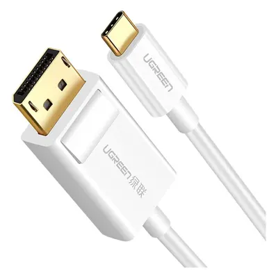 UGREEN USB-C/DisplayPort kabel, 1,5 metru, bílý