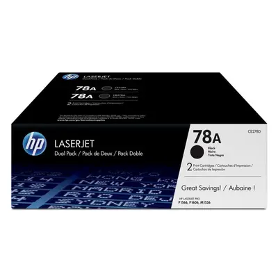 HP 78A Black Dual Pack LJ Toner Cartridge Černá