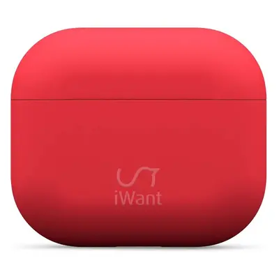 iWant AirPods 3.generace ultra-tenké pouzdro červené