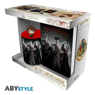 ABYstyle Dárková sada Harry Potter Harry Ron a Hermiona 320 ml Černá