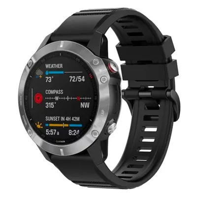 FIXED Silicone Strap řemínek pro Garmin QuickFit (22mm) černý