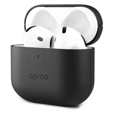 Epico kožený kryt pro Airpods 4/Airpods 4 (ANC) černý Černá