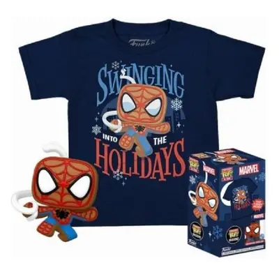 Funko Pocket POP! & Tee: Marvel - Spider-Man (Gingerbread ) dětské XL