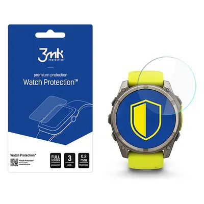 3mk ochranné sklo Watch Protection FlexibleGlass pro Garmin Fénix 8 Solar/Sapphire 51mm Čirá