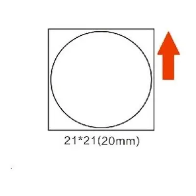 Niimbot štítky R 21x21mm 300ks Round pro B21, B3S, B1 bílé