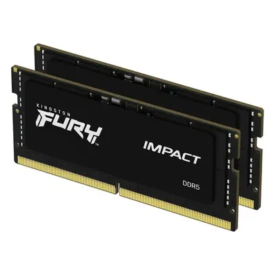 Kingston Fury Impact 64GB 4800MHz CL38 DDR5 SO-DIMM (2x32) Black KF548S38IBK2-64 Černá