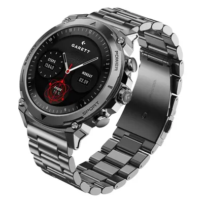 Garett Smartwatch Atom Silver Steel Stříbrná