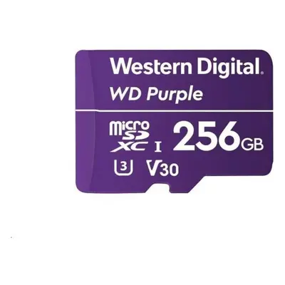 WD MicroSDXC karta 256GB Purple WDD256G1P0C Class 10 (R:100/W:60 MB/s)