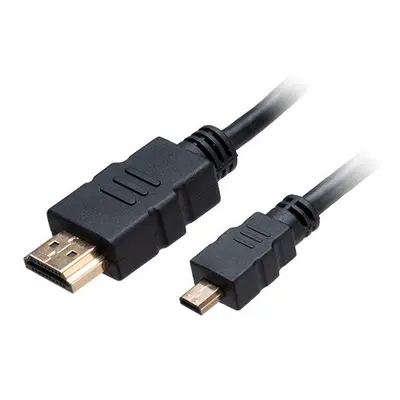 Akasa kabel HDMI/micro HDMI 4K@60Hz, pozlacené konektory, 1.5m, černá