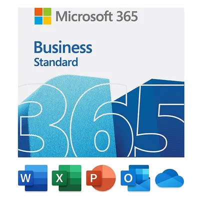 Microsoft 365 Business Standard 1 rok CZ, krabicová verze, KLQ-00643, nová licence