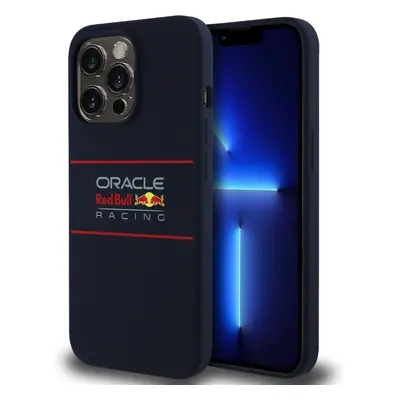 Oracle Red Bull Racing Silicone Horizontal Logo MagSafe kryt iPhone 13 Pro modrý