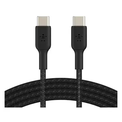 Belkin BOOST Charge Braided USB-C/USB-C odolný kabel, 1m, černý