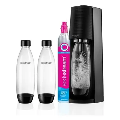 SodaStream Terra Black + 2 láhve Fuse 1l Černá