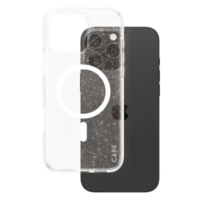 PanzerGlass® CARE kryt Apple iPhone 16 Pro Max MagSafe Star Lit třpytivý/bílý