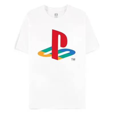 Difuzed Tričko PlayStation Logo White Bílá