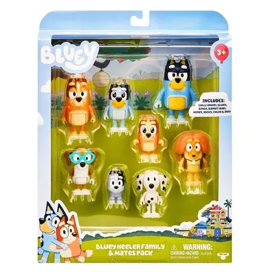 TM Toys BLUEY 8 MULTIPACK - RODINA A PŘÁTELÉ..