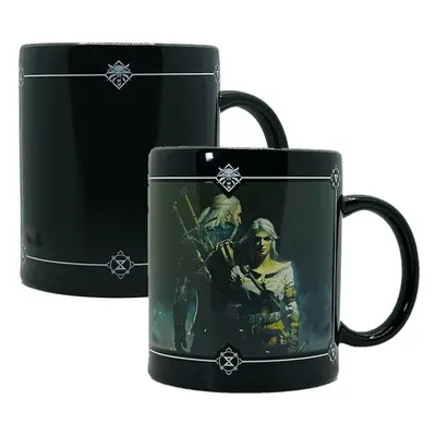 Hrnek The Witcher 3 Geralt & Ciri 480 ml (měnící se motiv)