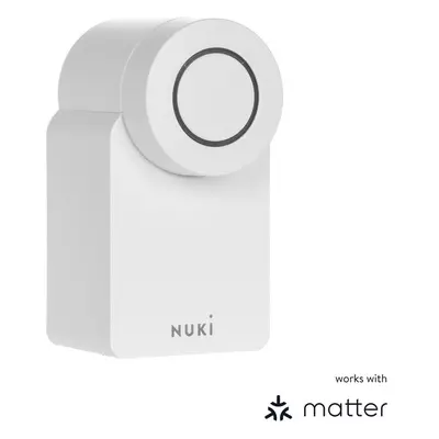 NUKI Smart Lock 4. generace chytrý zámek s podporou Matter bílá