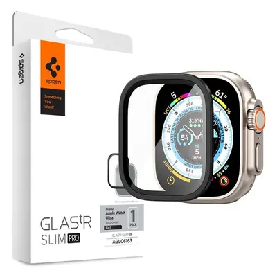 Spigen Glass tR Slim Pro 1 Pack tvrzené sklo Apple Watch Ultra 2/Ultra 49mm černé