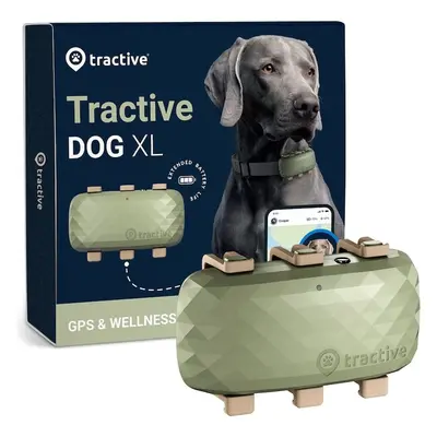 Tractive GPS DOG XL tracker polohy a aktivity pro psy zelený