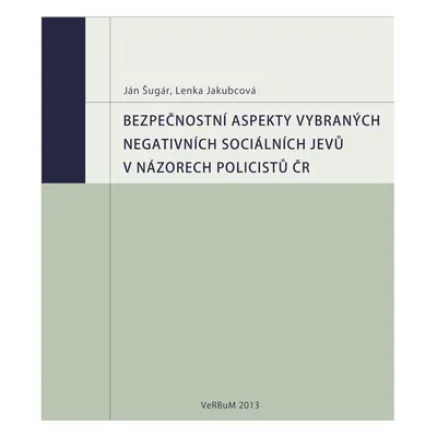 Bezpečnostní aspekty vybraných negativních sociálních jevů v názorech policistů ČR