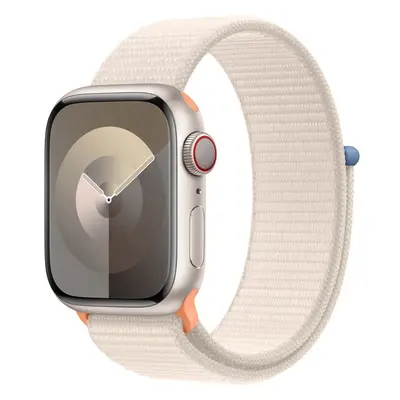 Apple Watch Series 9 Cellular 41mm Hvězdně bílý hliník s hvězdně bílým provlékacím řemínk Hvězdn