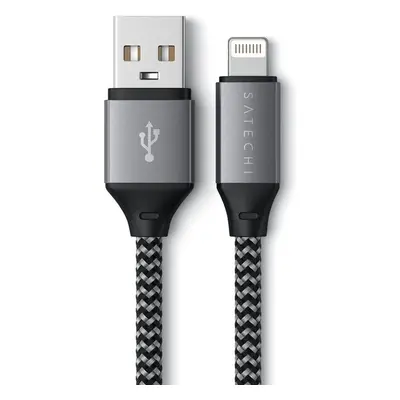 Satechi USB-A to Lightning kabel šedý Vesmírně šedá