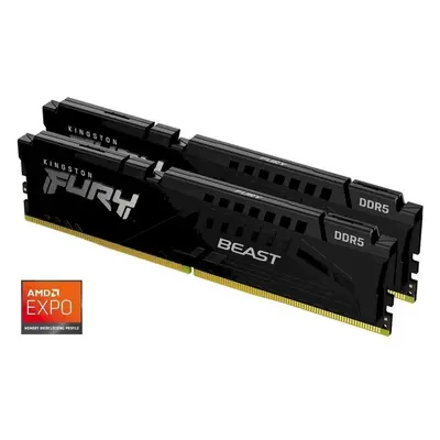 Kingston FURY Beast 32GB 6000MHz DDR5 CL30 DIMM (2x16GB) Black EXPO (KF560C30BBEK2-32) Černá