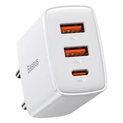 Baseus Compact nabíječka s USB-C (30W) bílá