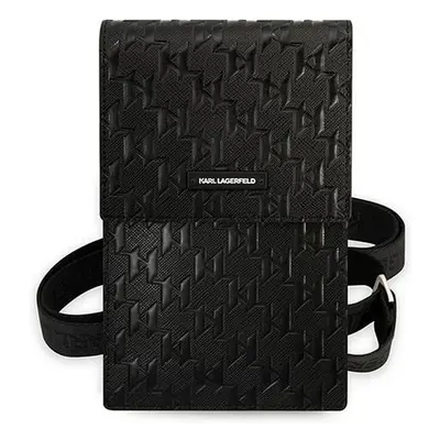 Karl Lagerfeld Monogram Wallet Phone Bag černé